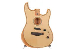 FENDER AMERICAN ACOUSTASONIC STRATOCASTER BODY NATURAL FINISH FULLY LOADED