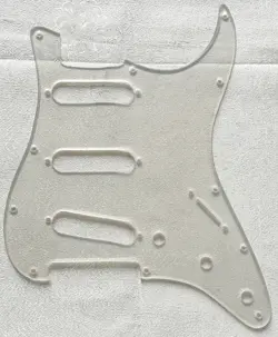 FOR FENDER STRATOCASTER START SSS 11 HOLE GUITAR PICKGUARD CLEAR TRANSPARENT
