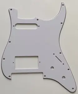 FOR FIT FENDER STRAT FLOYD ROSE TREMOLO HS STYLE GUITAR PICKGUARD 3 PLY WHITE