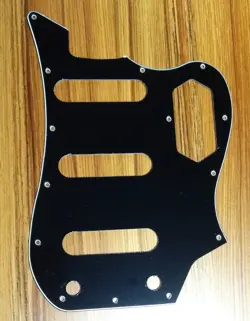 GUITAR PARTS FENDER SQUIER VINTAGE MODIFIED BASS VI GUITAR PICKGUARD, BLACK