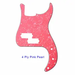 PARTS FOR US FENDER STANDARD PRECISION BASS GUITAR PICKGUARD, PINK PEARL