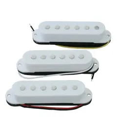 PASSIVE SINGLE COIL PICKUPS FOR FENDER STRAT STYLE ELECTRIC GUITAR SSS WHITE