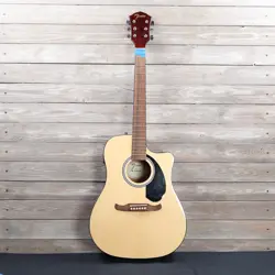 FENDER FA 125CE DREADNAUGHT ACOUSTIC ELECTRIC GUITAR AS IS SEVERED HEADSTOCK