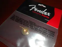 NEW - GENUINE FENDER STRING GUIDE FOR VINTAGE BASS, GOLD - 099-4913-200