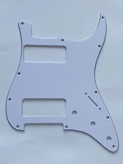 FOR FIT FENDER STRATOCASTER P90 2 PICKUP STRAT GUITAR PICKGUARD 3 PLY WHITE
