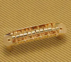 SB-0223-002 GOLD BRIDGE FOR FENDER MUSTANG GUITAR & JAGUAR/JAZZMASTER