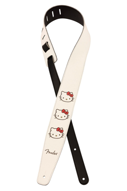 FENDER X HELLO KITTY WHITE VEGAN LEATHER STRAP FROM JAPAN