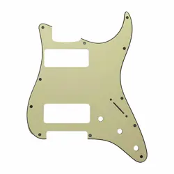 GUITAR PARTS 2P-90 STRATOCASTER PICKGUARD FOR FENDER STRAT 2 P90, MINT GREEN