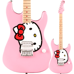 SQUIER BY FENDER LIMITED EDITION HELLO KITTY PINK STRATOCASTER FROM JAPAN