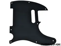 *NEW PICKGUARD FOR FENDER TELECASTER TELE 8 HOLE ALUMINUM ANODIZED, MATTE BLACK