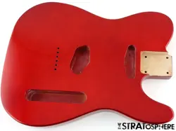 NEW REPLACEMENT BODY FOR FENDER TELECASTER TELE, ALDER, METALLIC RED