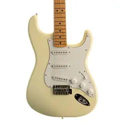 FENDER STANDARD STRATOCASTER MAPLE FINGERBOARD, OLYMPIC WHITE ELECTRIC GUITAR