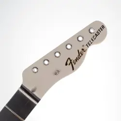 FENDER GOLD FOIL TELECASTER NECK EBONY FRETBOARD WHITE BLONDE HEADSTOCK