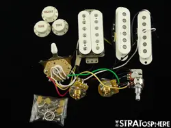 FENDER PLAYER II MODIFIED STRAT HSS PICKUPS POTS KNOBS & SWITCH STRATOCASTER