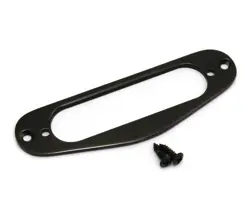 CUSTOM BLACK PICKUP RING/SURROUND FOR FENDER STRATOCASTER/STRAT PC-0761-003