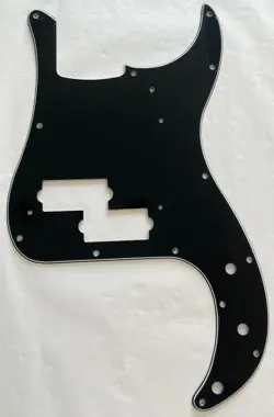 NEW GREAT- FOR FIT FENDER '62 PRECISION P BASS GUITAR PICKGUARD 3 PLY BLACK