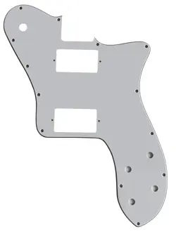 PICKGUARD FOR FENDER US '72 TELECASTER DELUXE REISSUE PAF GUITAR 3-PLY-WHITE