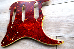 59 10 HOLE  FENDER STRATOCASTER CELLULOID TORTOISE PICKGUARD  STRAT USA