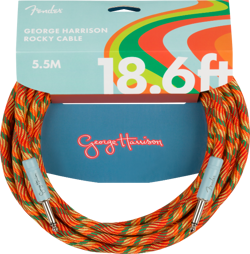 GENUINE FENDER GEORGE HARRISON ROCKY INSTRUMENT GUITAR CABLE, 18.6' FT