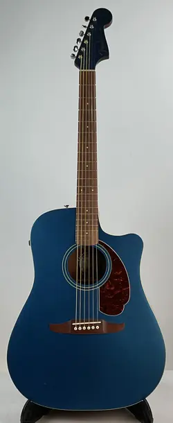 FENDER REDONDO PLAYER ACOUSTIC-ELECTRIC GUITAR - LAKE PLACID BLUE - OVERSET NECK