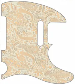 TELECASTER PICKGUARD CUSTOM FENDER TELE 8 HOLE GUITAR PICK GUARD PAISLEY CR-CR