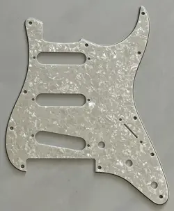 CUSTOM FOR FENDER START FLOYD ROSE TREMOLO SSS GUITAR PICKGUARD IVORY WHITE PEAR