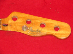 FENDER 1972 MAPLE TELECASTER BASS NECK