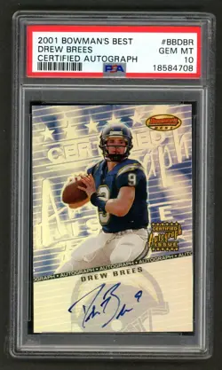 DREW BREES CERTIFIED