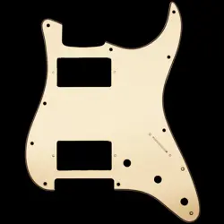 3PLY CREAM PICKGUARD FOR USA/MIM STANDARD HUMBUCKER HH FENDER STRATOCASTER/STRAT