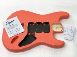 GENUINE! FENDER SQUIER TREMOLO STRAT BODY TAHITIAN CORAL ELECTRIC GUITAR HSS HSH
