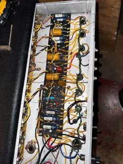 1967 FENDER SUPER REVERB BLACKFACE AB763 VINTAGE TUBE COMBO AMPLIFIER