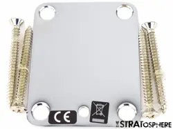 FENDER DAVE MURRAY FLOYD ROSE STRATOCASTER STRAT CHROME NECK PLATE.