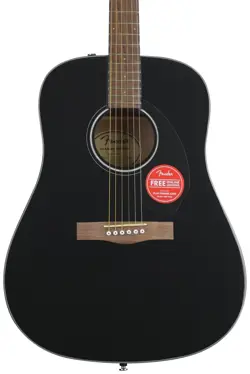 FENDER CD-60S DREADNOUGHT ACOUSTIC GUITAR - BLACK