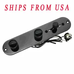 LOADED CONTROL PLATE PRE-WIRED 3-WAY CONTROL PLATE FITS FENDER TELE/TELECASTER
