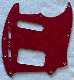 FOR FENDER KURT COBAIN JAG-STANG GUITAR PICKGUARD,4 PLY RED PEARL
