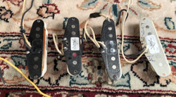 (6)  CUSTOM SHOP / '62  STRATOCASTER PICKUPS BROKEN DEAD FOR REWINDING & REPAIR