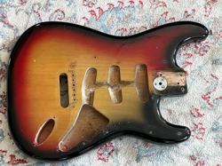 1973 1974 1975 FENDER STRATOCASTER GUITAR BODY ORIGINAL SUNBURST
