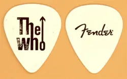 THE WHO PETE TOWNSHEND VINTAGE TOUR GUITAR PICK - FENDER