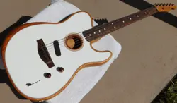 FENDER ACOUSTASONIC PLAYER TELECASTER 2022 ARCTIC WHITE MIM