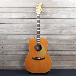 FENDER KING VINTAGE ACOUSTIC ELECTRIC GUITAR AS IS TOP CRACK