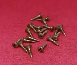 AGED  50S PARTIAL THREADED PRE CBS STYLE PICKGUARD SCREWS FOR FENDER (19)