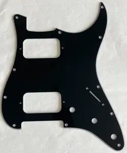 NEW GREAT-FOR FENDER DOUBLE FAT HH STRAT HUMBUCKER GUITAR PICKGUARD 3 PLY BLACK