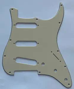FOR FIT FENDER US 11 HOLE STRAT ST STRATOCASTER STYLE GUITAR PICKGUARD YELLOW