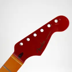 FENDER AMERICAN ULTRA STRATOCASTER NECK FRETS NEED POLISH/CROWN PLASMA RED BURST
