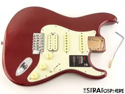 AMERICAN PERFORMER FENDER HSS STRATOCASTER STRAT LOADED BODY, USA AUBERGINE