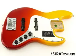 FENDER PLAYER PLUS ACTIVE JAZZ J BASS V 5, LOADED BODY NOISELESS TEQUILA SUNRISE
