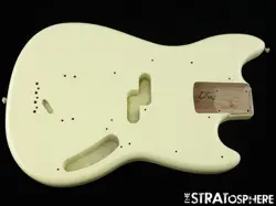 FENDER SQUIER CLASSIC VIBE 60S MUSTANG BASS BODY GUITAR PARTS OLYMPIC WHITE