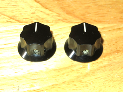 FENDER 1968 BLACK JAGUAR MUSTANG DUO SONIC OR MUSIC MASTER CONTROL KNOBS