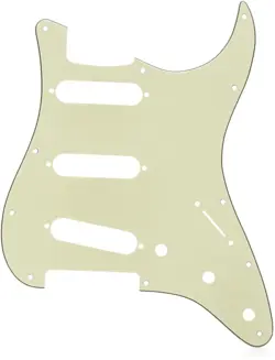 FENDER 11-HOLE MODERN-STYLE STRATOCASTER S/S/S PICKGUARD - MINT GREEN