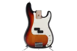 FENDER PLAYER PLUS P BASS BODY 3 TONE SUNBURST FINISH MISSING KNOBS